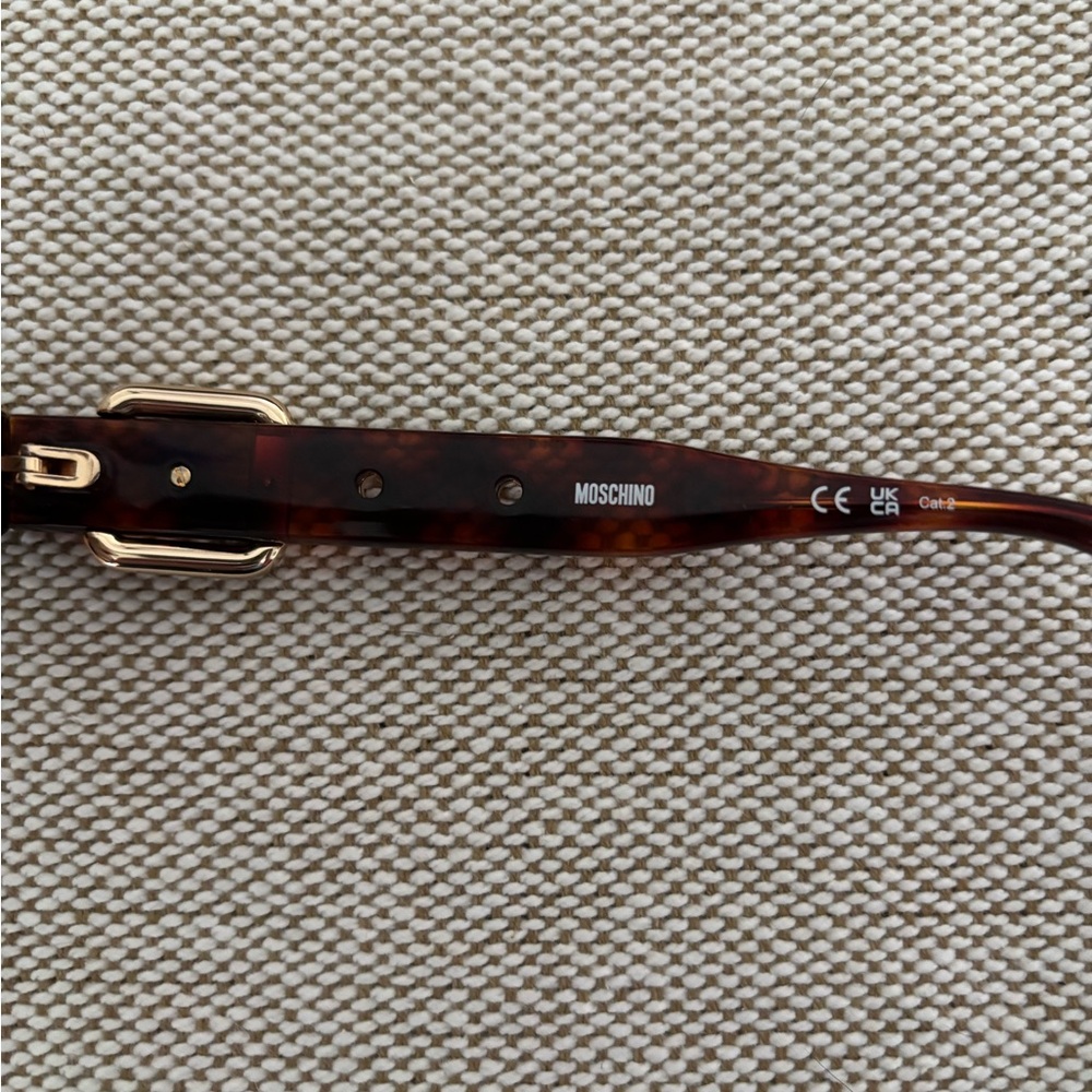Moschino Buckle Tortoise Sunglasses - Picture 7 of 12